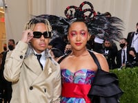 NEW YORK, NEW YORK - SEPTEMBER 13: Cordae and Naomi Osaka attend The 2021 Met Gala Celebrating In America: A Lexicon Of Fashion at Metropolitan Museum of Art on September 13, 2021 in New York City. (Photo by Theo Wargo/Getty Images)