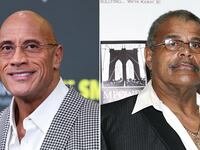 Dwayne 'The Rock' Johnson (left) and Rocky Johnson (right)