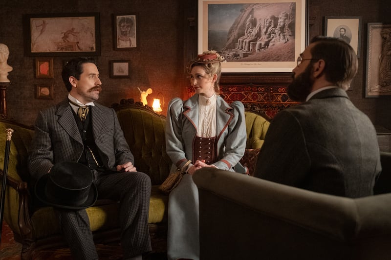 Ed Weeks as Charles and Allegra Edwards as Liz Photo in Eternally Yours.