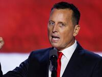 Former Acting Director of National Intelligence Ric Grenell speaks on stage on the third day of the Republican National Convention at the Fiserv Forum on July 17, 2024 in Milwaukee, Wisconsin.