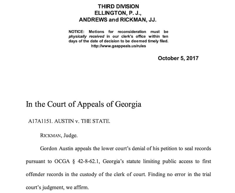 Court of Appeals of Georgia