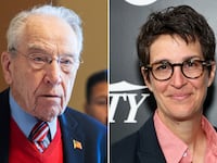 Chuck Grassley and Rachel Maddow