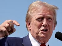 Donald Trump blamed the rhetoric of Kamala Harris and Joe Biden for his latest assassination attempt.