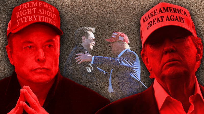 Donald Trump, Elon Musk photo illustration