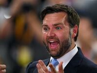 Republican vice presidential candidate, U.S. Sen. J.D. Vance (R-OH) attends the first day of the Republican National Convention at the Fiserv Forum on July 15, 2024 in Milwaukee, Wisconsin.