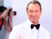 VENICE, ITALY - AUGUST 31: Jude Law during the"The Wizard Of The Kremlin" (Le Mage Du Kremlin) red carpet during the 82nd Venice International Film Festival on August 31, 2025 in Venice, Italy. (Photo by Gisela Schober/Getty Images)