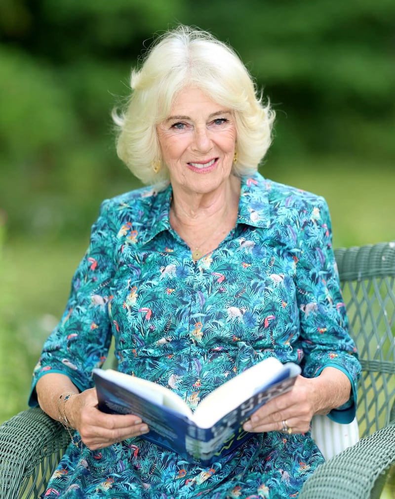 Queen Camilla in July 2025 at the Ray Mill House.