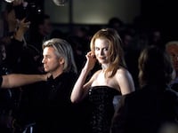 Baz Luhrmann and Nicole Kidman arrive at the Sydney premiere of "Moulin Rouge" 2001