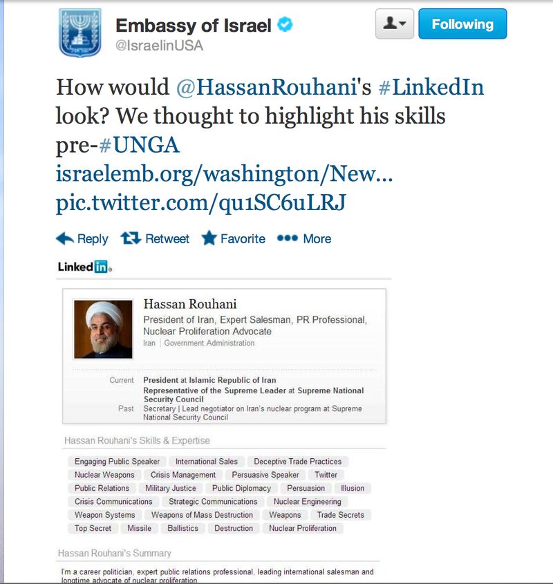 articles/2013/09/24/israel-mocks-iranian-leader-in-very-un-diplomatic-tweet/OZ_Linkedin_Israelemb_nxxw5a