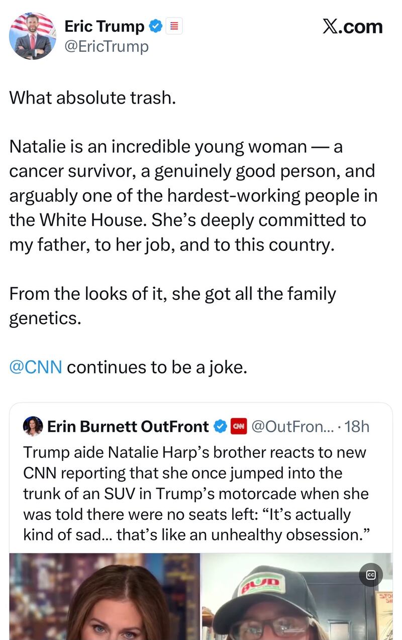 eric trump natalie preston harp