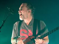 EDINBURGH, SCOTLAND - JUNE 01: Thom Yorke of The Smile performs on stage at Usher Hall on June 01, 2022 in Edinburgh, Scotland. (Photo by Roberto Ricciuti/Redferns)