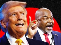 Donald Trump and NC candidate Mark Robinson