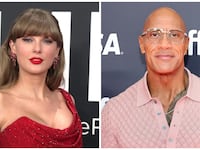 Left: Taylor Swift
Right: Dwayne 'The Rock' Johnson