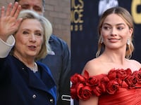 Hillary Clinton and Margot Robbie