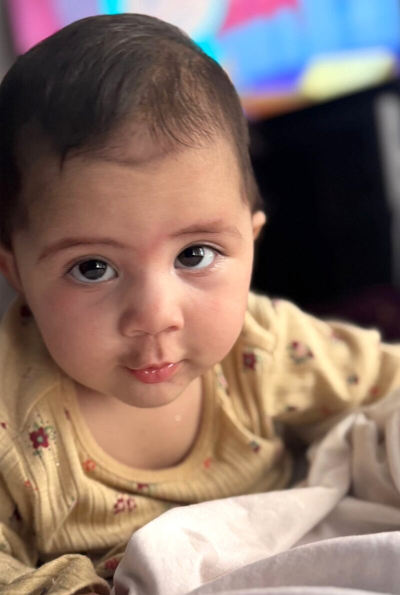 Abdul Rahman Waziri's nine-month-old daughter Zoya.