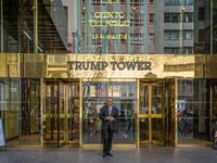 Main entrance to the Trump Tower building in Manhattan