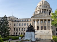 Mississippi Capitol building from outside.