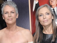 Actress Jamie Lee Curtis (L) and Kelly Lee Curtis arrive at the Los Angeles Premiere "Hitchcock" at AMPAS Samuel Goldwyn Theater on November 20, 2012 in Beverly Hills, California.