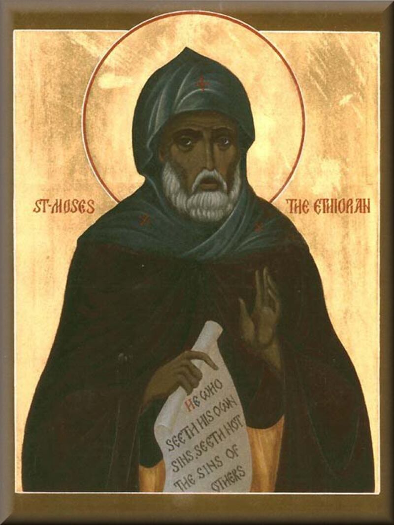 A guiding figure in the film was Saint Moses the Black, who lived in 4th-century Egypt.
