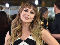 Alyssa Milano at the Golden Globe Awards in 2024.