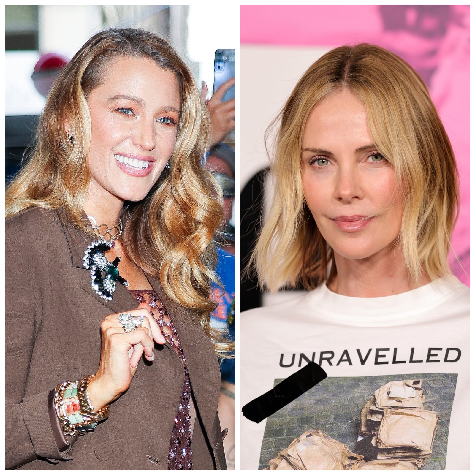 Blake Lively and Charlize Theron regularly demonstrate well-blended blonde hair colors.