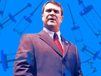 A photo illustration of Dr. Hatfill in Alexandria, Va., in 2002.