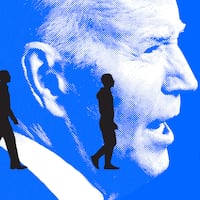 A photo illustration of President Joe Biden