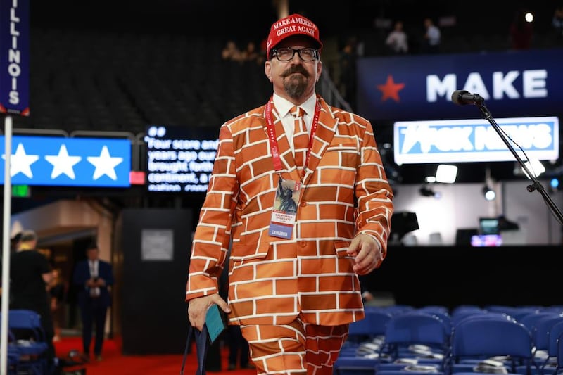 Brick Suit as a delegate at the 2024 convention.