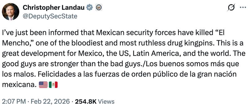 Christopher Landau on X