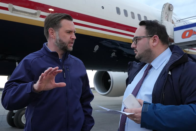 Reuters White House reporter Jacob Bogage interviewed Vice President JD Vance on an Alaska tarmac earlier this month.