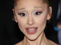 Ariana Grande is seen outside the Paris Opera