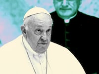 A photo illustration of Pope Francis.