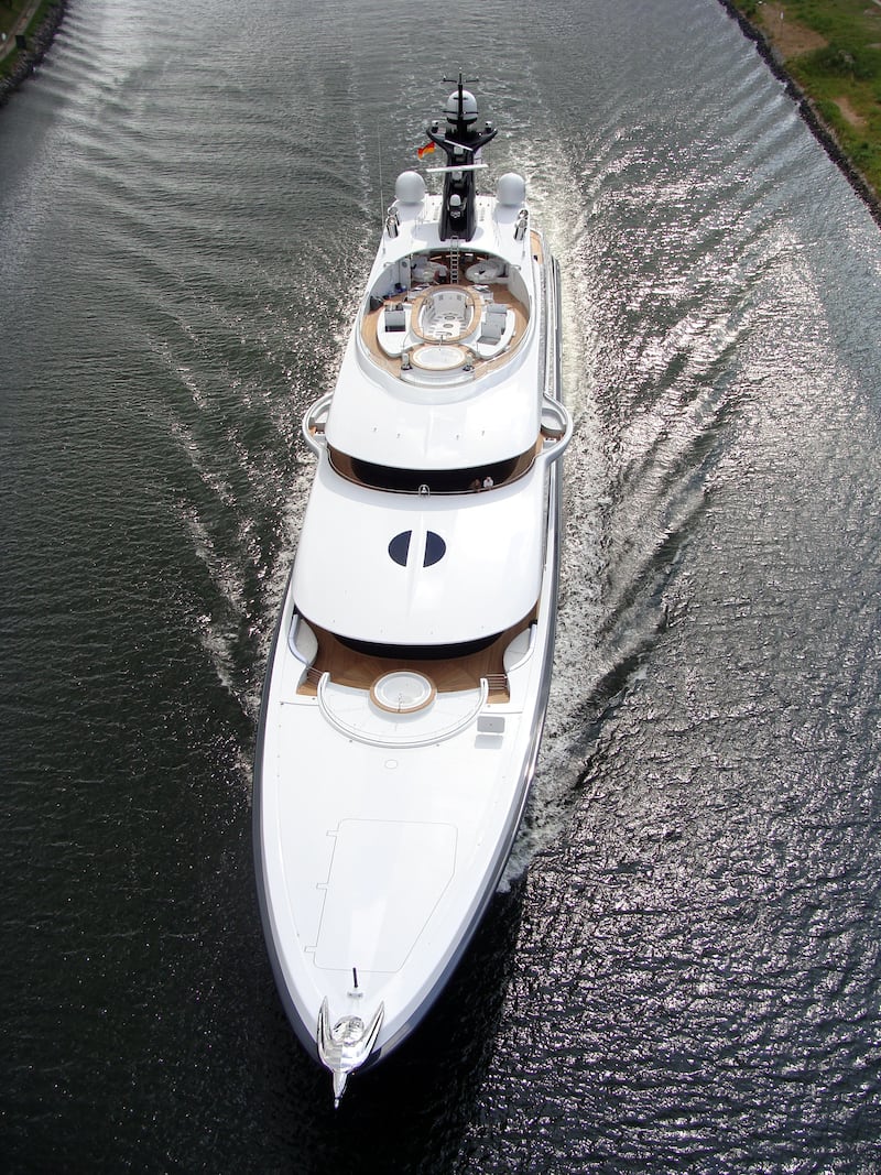 Top down view of the Pheonix 2 yacht.