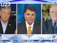 A picture of Fox News analyst Gregg Jarrett talking to Sean Hannity. In four months, Jarrett has completely flipped his narrative on whether he believes the naming of David C. Weiss as Hunter Biden’s special counsel is rigged or not.