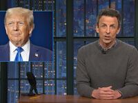 Seth Meyers talking about Trump