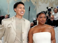 Brittney Griner and Cherelle Griner attend the 2023 Met Gala at Metropolitan Museum of Art.