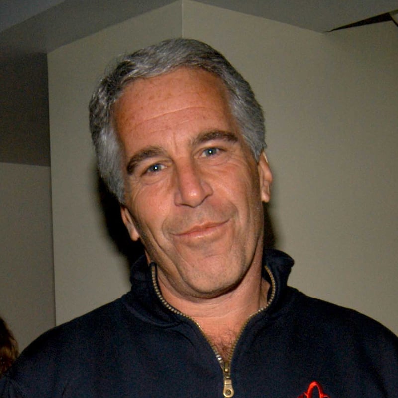 Jeffrey Epstein, pictured in 2005, had images of prominent people on display in his New York home as well as a camera visible in his bedroom, a new report details.