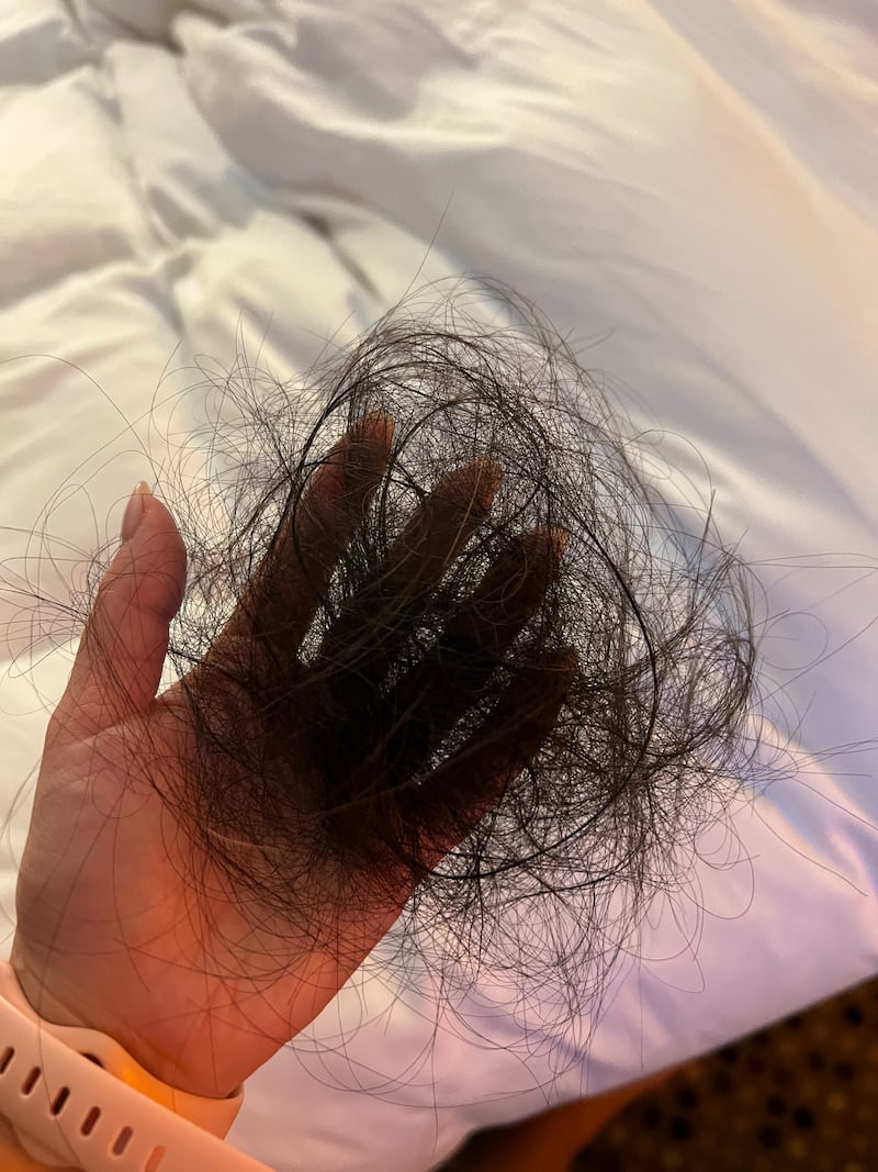 A clump of Kianna's hair.