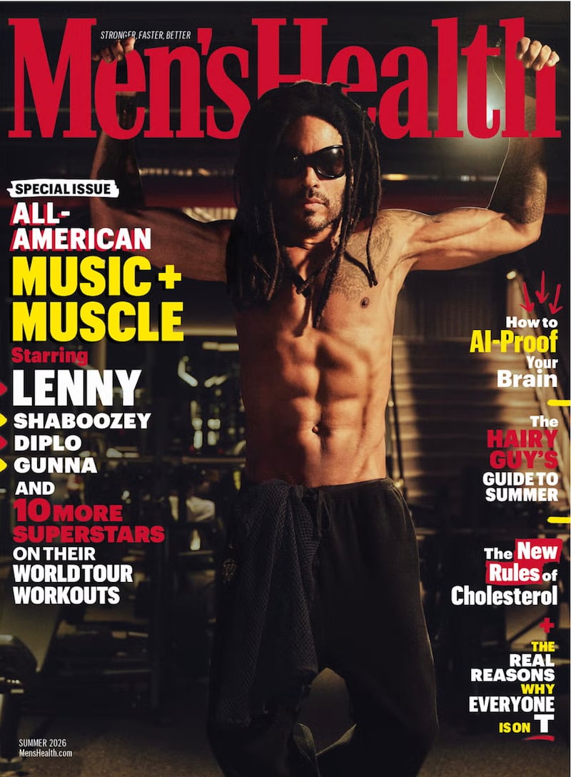Lenny Kravitz is the cover star of the Men’s Health summer 2026 issue.