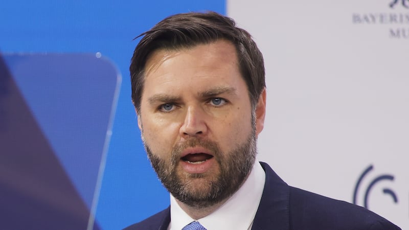 MUNICH, GERMANY - FEBRUARY 14: US vice president JD Vance speaks during the 61st Munich Security Conference on February 14, 2025 in Munich, Germany. International defence and security leaders from around the world are gathering for the February 14-16 conference. (Photo by Johannes Simon/Getty Images)
