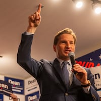 U.S. Rep. Dean Phillips speaks to supporters during a presidential campaign rally on January 22, 2024 in Manchester, New Hampshire.