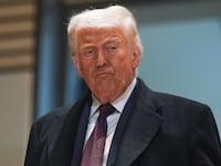 President Donald Trump, pictured Jan. 22, 2026, ranted that "fraudulent" polling should be a "criminal offense" in a post on Monday.