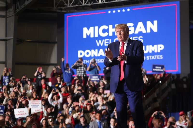 A photo including Former U.S. President Donald Trump