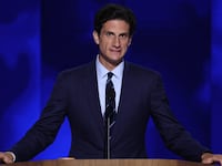 Jack Schlossberg speaks at the 2024 DNC Convention.