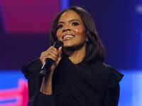 Candace Owens speaks during a right-wing gathering known as America Fest, an event organised by Turning Point USA, in Phoenix, Arizona, U.S., December 19, 2022.