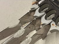 A bladed weapon recovered by TSA agents from a passenger's bag at Seattle airport.
