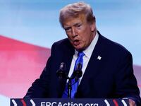 Former U.S. President and Republican presidential candidate Donald Trump.