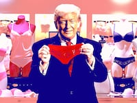 Donald Trump in Victoria's Secret