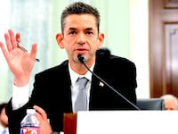 Jared Isaacman, U.S. President Donald Trump's nominee to be National Aeronautics and Space Administration (NASA) Administrator, testifies during his confirmation hearing