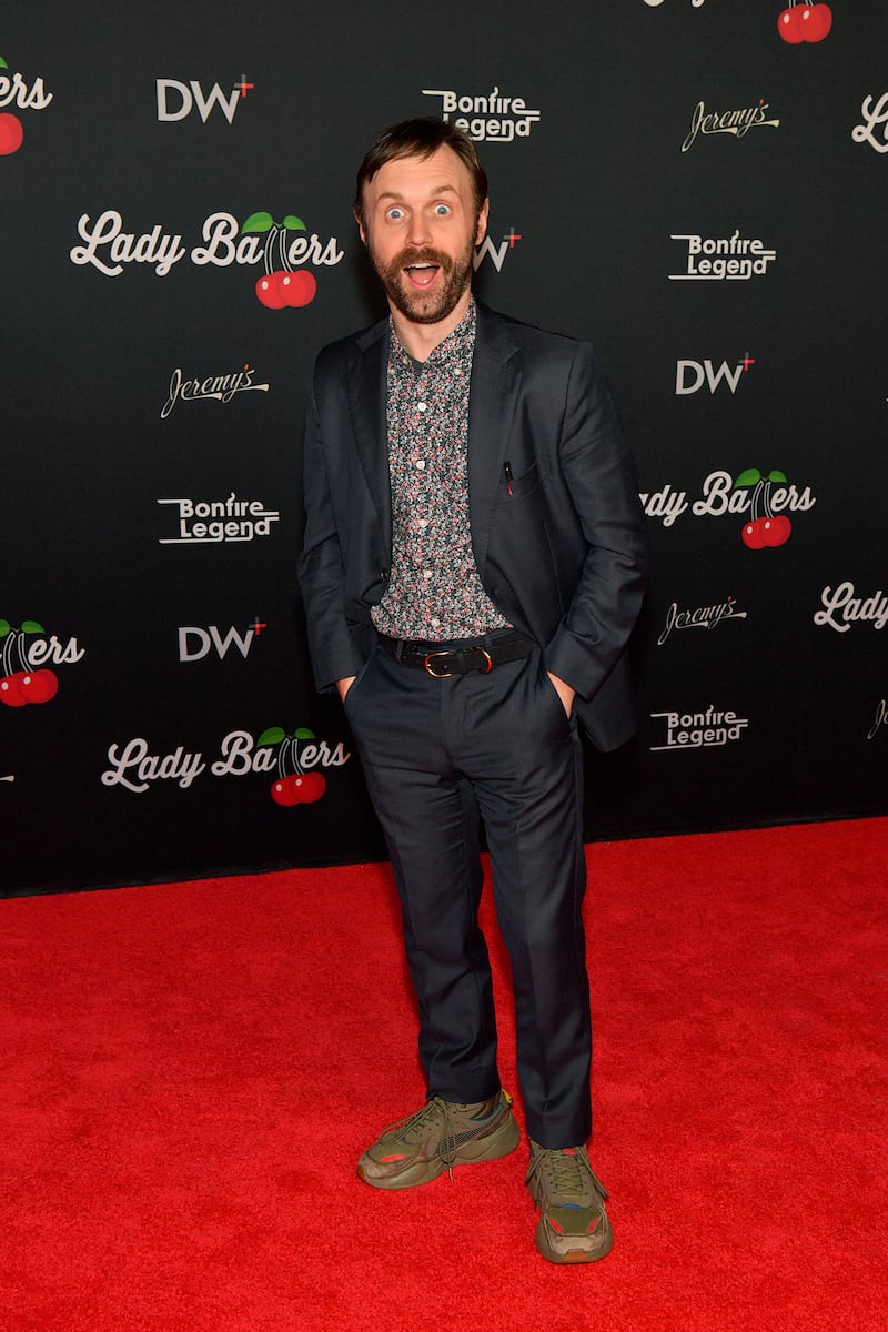 Tyler Fischer attends the DailyWire+ Red Carpet Premiere of "Lady Ballers" in Nashville in 2023.
